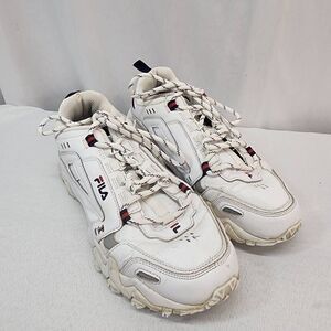 Fila Oakmont Low Running TR Women's Size 8.5 Sneakers Shoes White Navy Blue Red